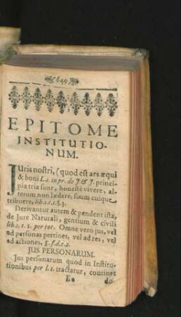Epitome Institutionum.
