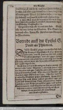 [Die Epistel Sanct Pauli, an Philemon]