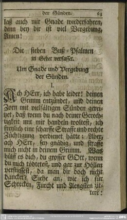 Die sieben Buß-Psalmen in Gebet verschaffet