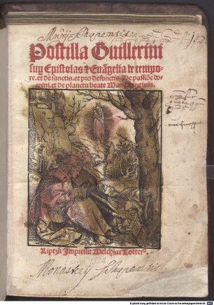 Postille maiores in epistolas et evangelia