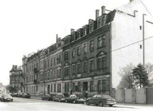 Dresden-Pieschen, Mohnstraße 33/35. Wohnhäuser (um 1900). Straßenansicht