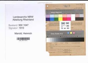 Entnazifizierung Heinrich Marold , geb. 12.04.1896 (Angestellter)