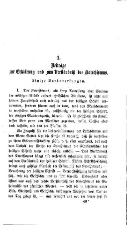 Beiträge zur Erklärung und zum Verständniß des Katechismus