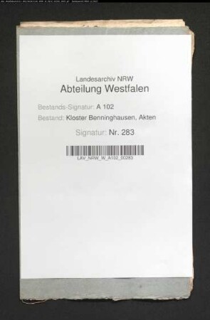 Kotten Beerbaum in Benninghausen: Gewinnbrief und Sterbfallinventar