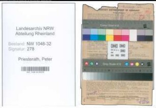 Entnazifizierung Peter Priesterath , geb. 12.08.1895 (Geschaeftsfuehrer)
