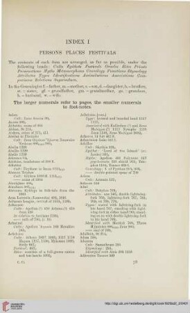 Index I: Persons – Places – Festivals