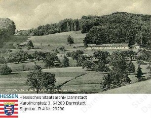 Brandau im Odenwald, Jugendlandheim der NSDAP / Ansicht mit Landschaft