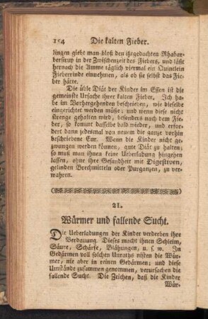 21. Würmer und fallende Sucht