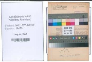Entnazifizierung Karl Laquai , geb. 00.00.0000 (Stadtinspektor)