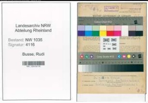Entnazifizierung Rudi Busse , geb. 18.10.1922 (Laborant)