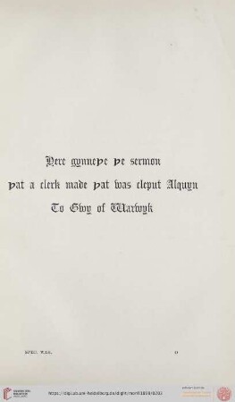 Speculum Gy de Warewyke