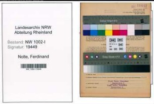 Entnazifizierung Ferdinand Nolte, geb. 01.11.1886 (Prokurist)