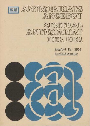 Nr. 1518: Musikliteratur