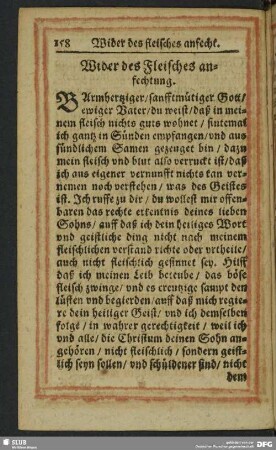 Wider des Fleisches anfechtung