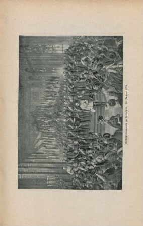 Kaiserproklamation zu Versailles. 18. Januar 1871