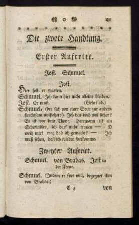 Die zwote Handlung