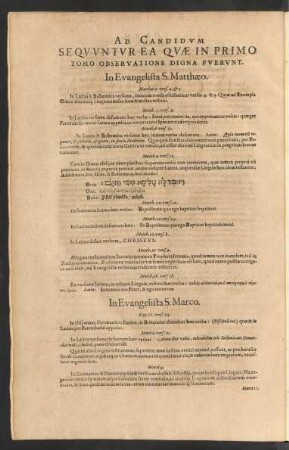 Sequuntur Ea Quae In Primo Tomo Observatione Digna Fuerunt.