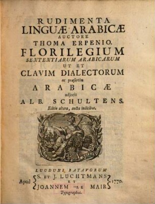 Rudimenta Linguae Arabicae