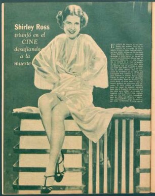 Shirley Ross triunfó en el cine desafiando a la muerte [Fotografía]