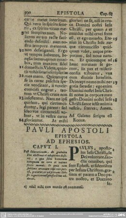 Pauli Apostoli Epistola Ad Ephesios