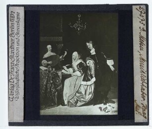 Metsu, Eine Frau notiert Musik (Den Haag MH 94)