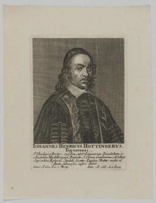 Bildnis des Iohannes Henricus Hottingerus