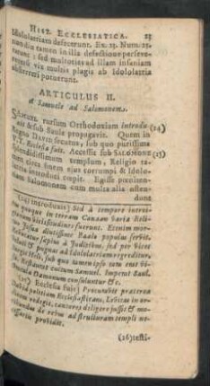 Articulus II. A Samuele ad Salomonem