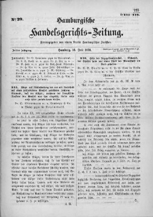 No. 29. 16. Juli 1870