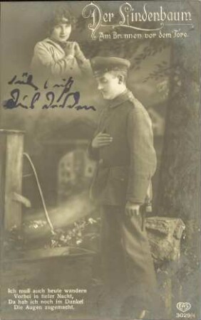 Der Lindenbaum - Ich muß auch heute wandern [...]