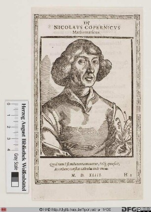 Bildnis Nicolaus Kopernikus (Copernicus, eig. Koppernigk)
