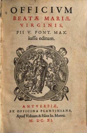 Officivm Beatae Mariae Virginis
