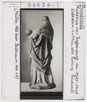 Privatbesitz: Madonna aus Regensburg, Rückseite