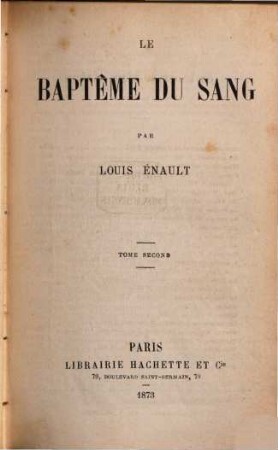 Le baptême du sang, 2