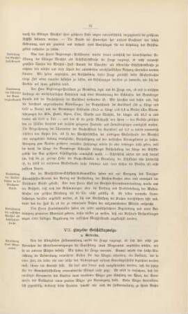 VII. Einzelne Geschäftszweige.