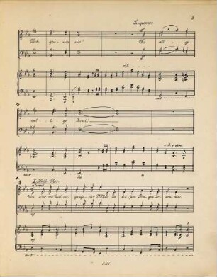 Hymne zum 450jährigen Jubiläum der Erfindung der Buchdruckerkunst : für großen Männerchor mit Begleitung von Blas-(Blech-)Orchester