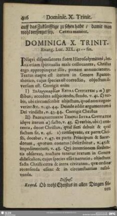 Dominica X. Trinit. Evang. Luc. XIX. 41-fin.