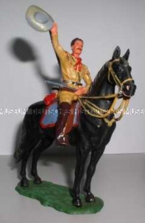 Karl-May-Figur: Old Shatterhand zu Pferd (7550)