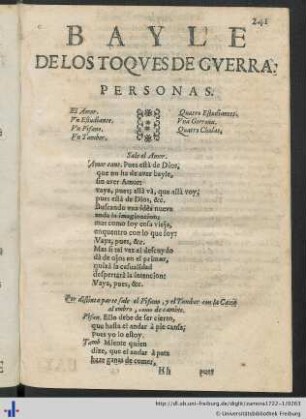 Bayle De Los Toques De Guerra.
