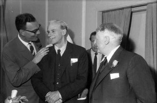 9. Tagung 1959 Physiker: Graf Lennart Bernadotte, Paul Dirac, Sir George P. Thomson
