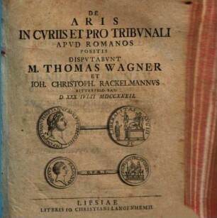 De aris in curiis et pro tribunali apud Romanos positis