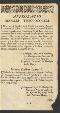 Approbatio Duorum Theologorum.