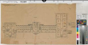 Arnsberg, Amtsgericht, Altbau, Grundriss Erdgeschoss