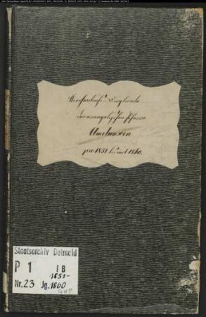 Kirchenbuchduplikat der evangelischen Gemeinde Amelunxen, Kreis Höxter (GHT 1851-1860). (Gemeinde: Evangelische Gemeinde Amelunxen, Kreis Höxter)