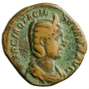 Münze, Sesterz, 244 - 249 n. Chr.