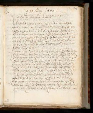 S. Lettre de Mr. Arnaud du 30. de May 1683.