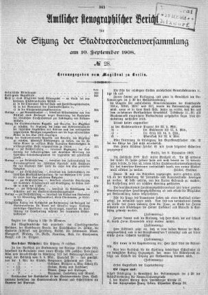 No. 28, 10. September 1908