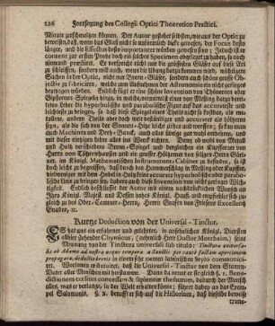 [6.] Kurtze Deduction von der Universal-Tinctur