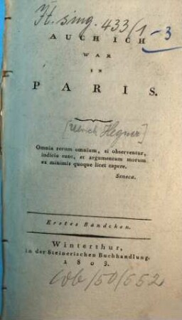 Auch ich war in Paris, 1