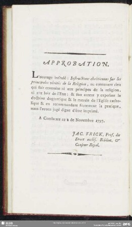 Approbation