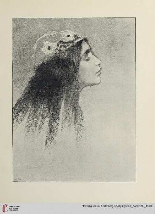 Plate: Study of a head by H. J. Draper